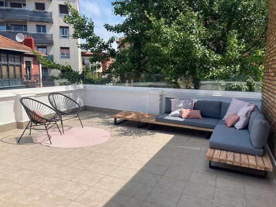 Ferienwohnung Atico Con Preciosa Terraza En Algorta Getxo Exterior foto